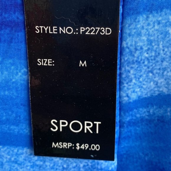 NWT LA Society Sport Blue Leggings - Picture 4 of 8